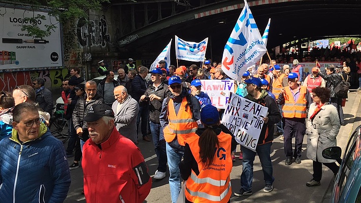 Mai-Demonstrationen in der Region Köln