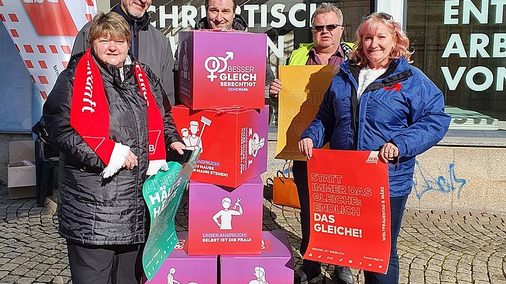 Weltfrauentag: auch in den sachsen-anhaltinischen Betrieben und Dienststellen