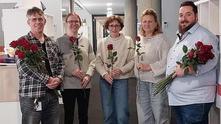 Rosen zum Frauentag in Karlsruhe und Stuttgart