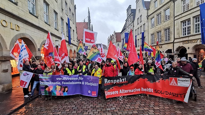 Kundgebung gegen Rechts: Danke Münster!