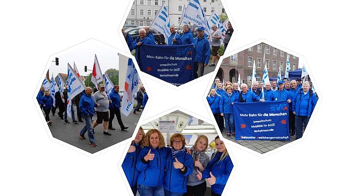 OV Ruhr-Niederrhein: EVG´ler Hingucker beim 1. Mai in Herne