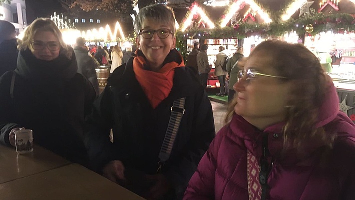 Ausklang der OV Frauen Ulm auf dem Weihnachtsmarkt
