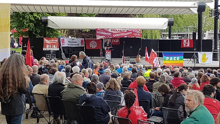 1. Mai 2018: Ortverband und Geschäftsstelle in Karlsruhe und Stadtgarten aktiv