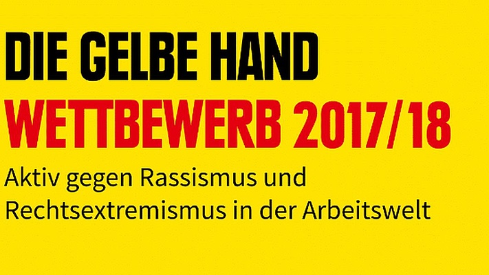 Der Wettbewerb „Die Gelbe Hand“ 2017/18 gestartet