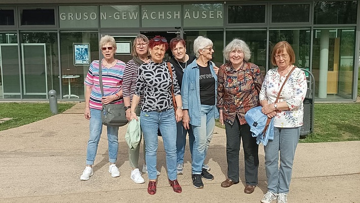 Frauen-Power-Gruppe der EVG OV Magdeburg wieder aktiv: Frühlingserwachen im Grusonschen Gewächshaus