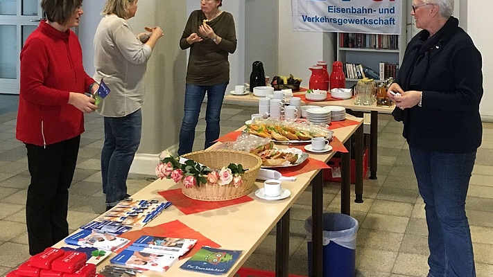 Aktion zum Frauentag in Karlsruhe