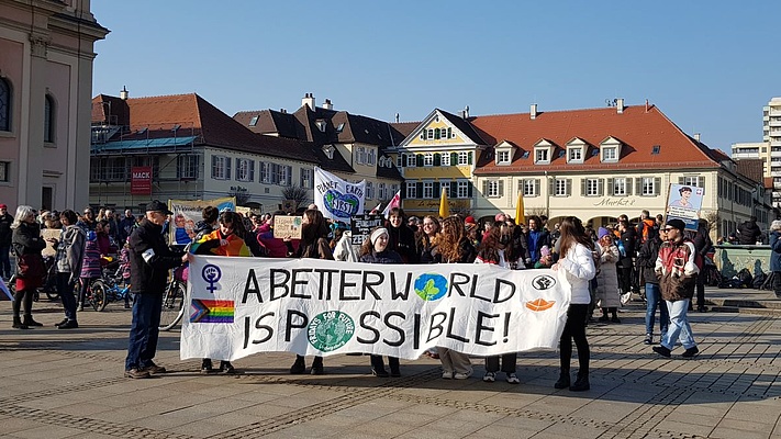 „Hoch mit dem Klimaschutz, runter mit der Kohle!“ - Globaler Klimastreik in Ludwigsburg und Stuttgart