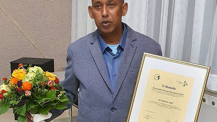 OV Karlsruhe: Karlsruher Integrationspreis für EVG-Mitglied Ali-Ahmed Abdi