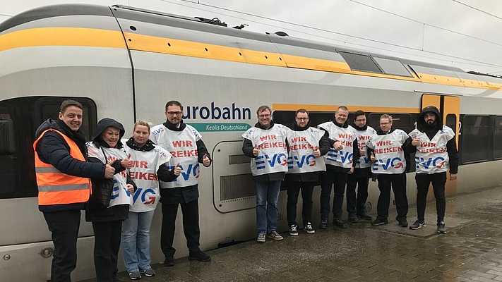 Keolis / eurobahn: EVG fordert verhandlungsfähiges Angebot vom Arbeitgeber - sonst geht der Streik weiter
