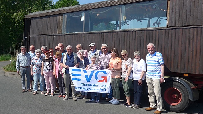 Senior*innen des EVG-Ortsverbandes Magdeburg zum Erfahrungsaustausch in Bremen