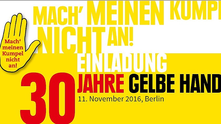 30 Jahre „Gelbe Hand“ - Festveranstaltung in Berlin