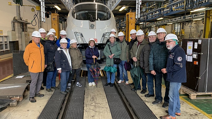 Seniorengruppe OV Niederrhein: Besuch im Instandhaltungswerk Krefeld