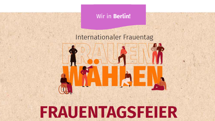 Feier zum Frauentag am 7. März und Demonstration am 8. März