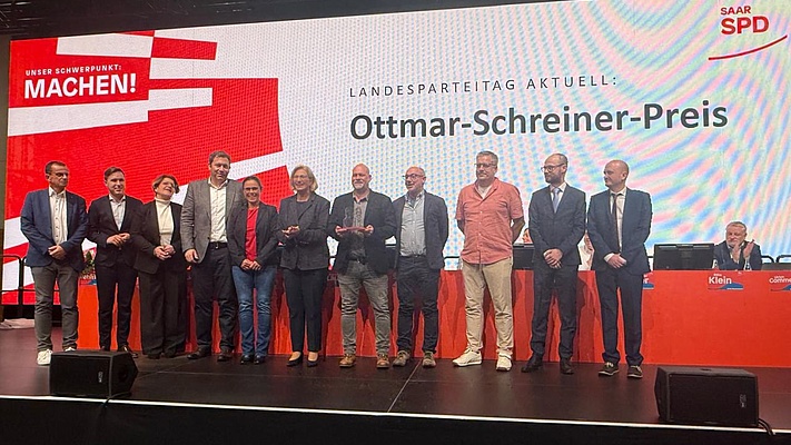 Ottmar-Schreiner-Mitbestimmungspreis für den Betriebsrat der DB Regio Saarland