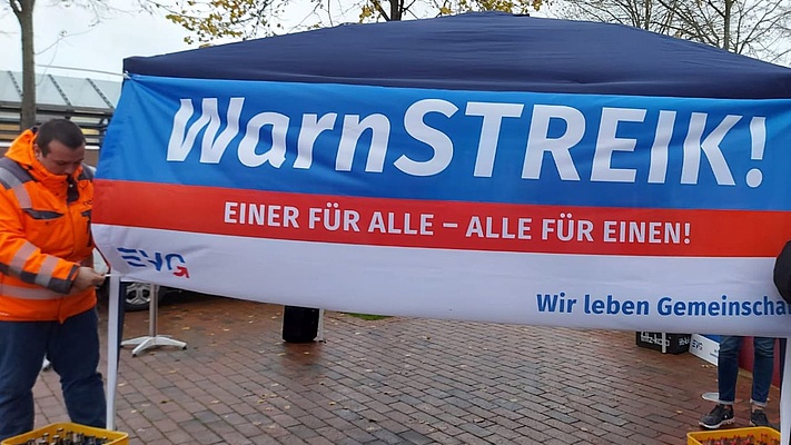 Warnstreik bei der neg - Norddeutsche Eisenbahn Niebüll GmbH