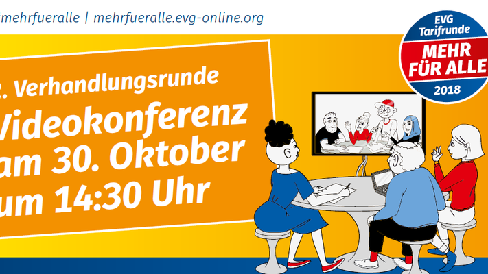 Tarifrunde 2018: Videokonferenz am 30. Oktober um 14:30 Uhr