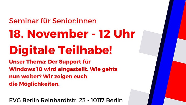 Digitale Teilhabe - Seminar für Seniorinnen und Senioren