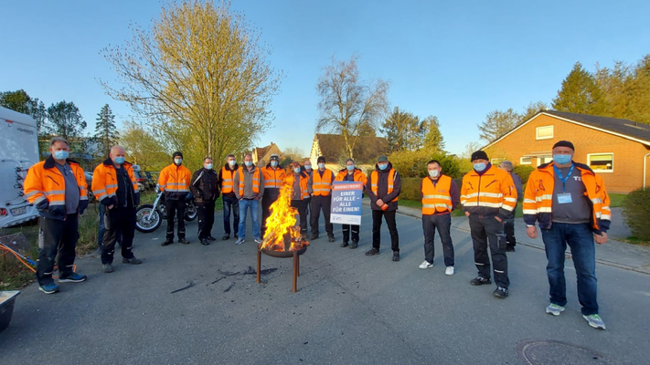 Warnstreik bei der Transdev Instandhaltung beendet / Protestaktion in Bayern