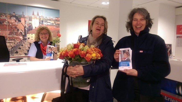 Tolle Aktion zum Weltfrauentag der Ortsfrauenleitung Würzburg