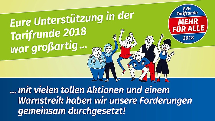 EVG-Tarifabschluss mit der DB AG: 6,1 Prozent mehr Geld einschließlich mehr vom EVG-Wahlmodell - Alle 37 Forderungen durchgesetzt