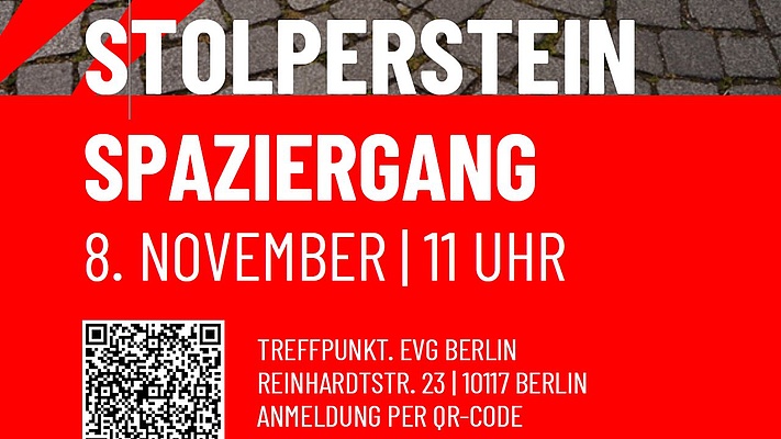 Stolperstein-Spaziergang am 8. November
