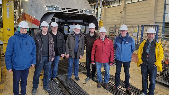 EVG-Ortsverband Bonn/Rhein-Sieg zu Besuch im Werk Krefeld-Oppum