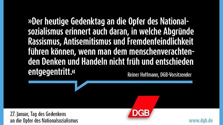 DGB gedenkt Opfer des Nationalsozialismus