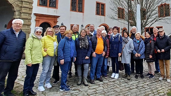 EVG-Senioren besichtigten Schloß Grumbach in Rimpar