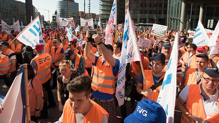 DB Cargo: EVG unterstützt Protest gegen Stellenabbau