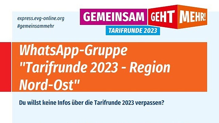 WhatsApp-Gruppe „Tarifrunde 2023 - Region Nord-Ost“