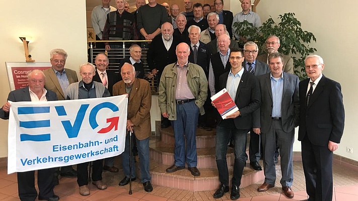 EVG zeichnet Mitglieder für langjährige Mitgliedschaft aus