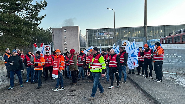 Warnstreik bei der Ostmecklenburgischen Bahnwerke GmbH erfolgreich beendet