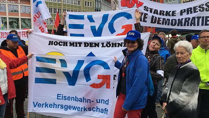 Impressionen vom Tag der Arbeit – Demonstration und Kundgebung in Stuttgart am 1. Mai 2018
