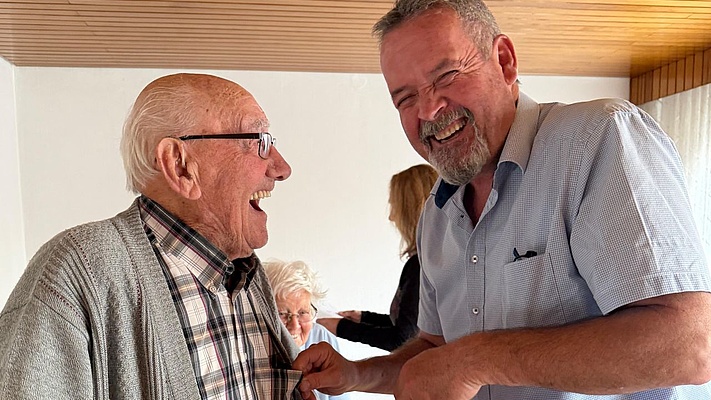 80 Jahre Gewerkschaftstreue: EVG Karlsruhe ehrt Martin Ott