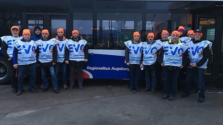 Warnstreik bei Regionalbus Augsburg erfolgreich beendet