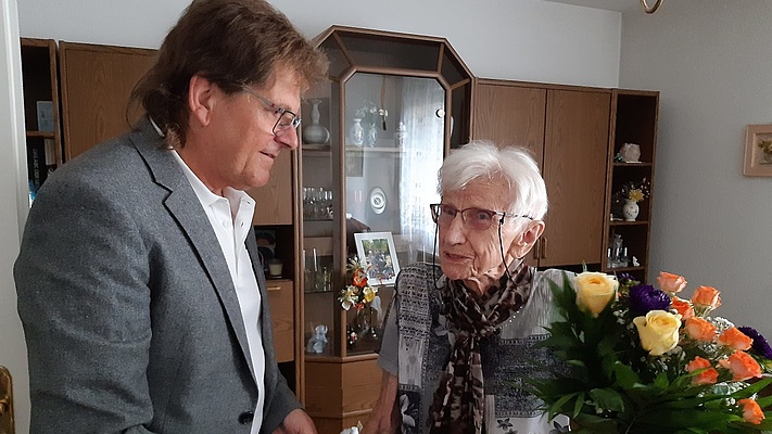 100ster Geburtstag von Herta Nowack: Herzlichen Glückwunsch!