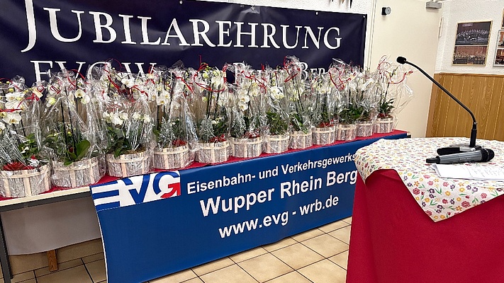 Jubilarehrung des Ortsverbandes Wupper-Rhein-Berg