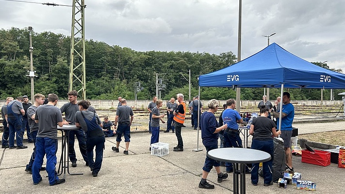 EVG vor Ort bei Railmaint und der FZI in Delitzsch