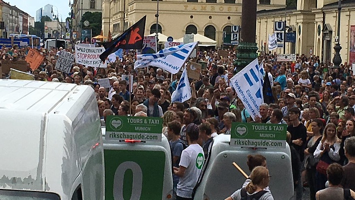 Für mehr Klimaschutz: EVG auf Fridays for Future-Demo in München