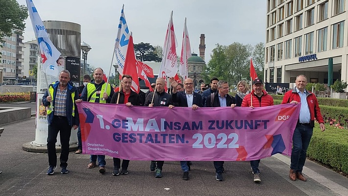 GeMAInsam Zukunft gestalten am 1. Mai 2022 in Karlsruhe