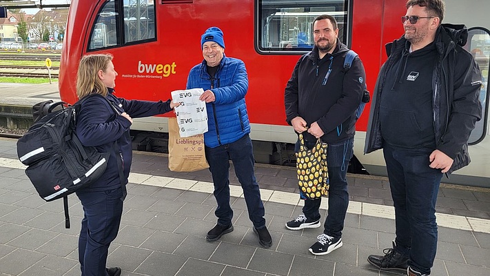 Aktionstag der Betriebsgruppe DB Regio Südbaden
