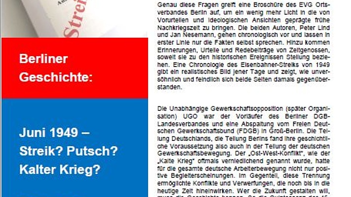 Berliner Geschichte: Juni 1949 – Streik? Putsch? Kalter Krieg?