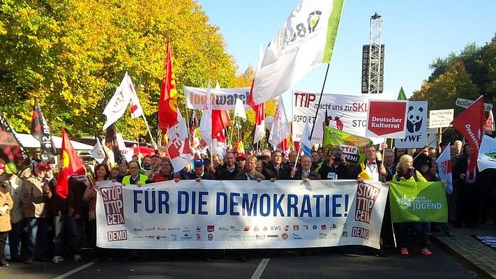 EVG Sachsen-Anhalt war bei Großdemonstration gegen TTIP & CETA mit dabei
