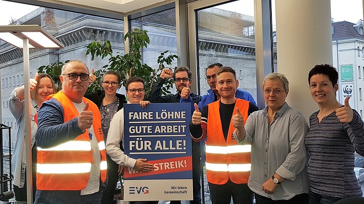 Urabstimmung nach Streik bei Keolis/eurobahn / Spende der EVG Berlin