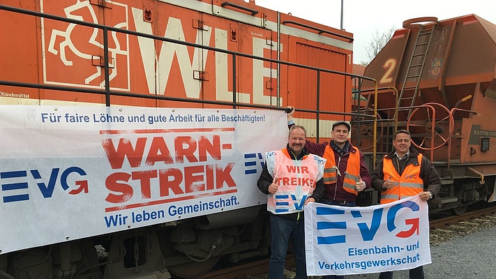 Warnstreikaktionen bei der Westfälischen Landes-Eisenbahn/ Ruhr-Lippe-GmbH fortgesetzt