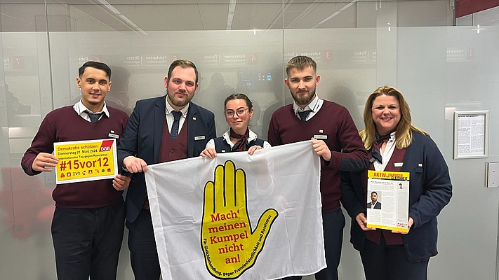 Solidarität gegen Rassismus am Dortmunder Hauptbahnhof