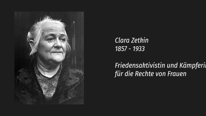 Initiatorin des Intern. Frauentages – zum 90. Todestag Clara Zetkins