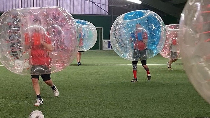 Betriebsgruppe DB Netz AG Saarbrücken: Bubble Soccer in Illingen