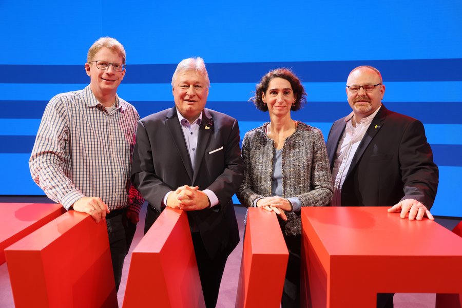 Die Vorstandsmitglieder der EVG