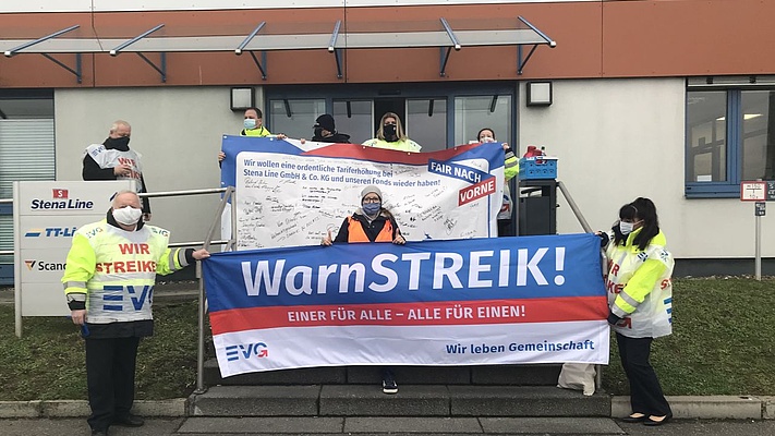 Warnstreik bei Stena-Line